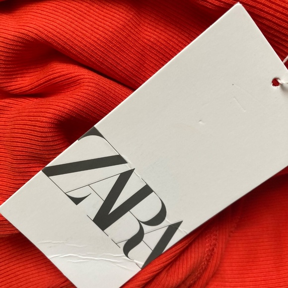 NWT Zara Round Neck Tank Top Size Small Color Red - Picture 7 of 7